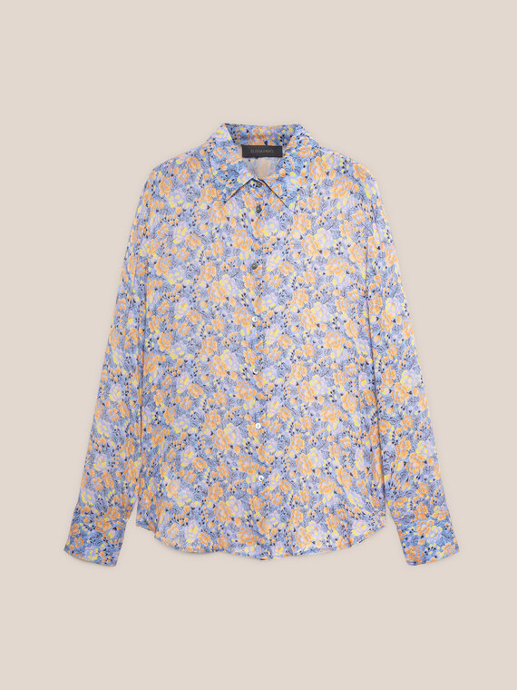 Printed viscose shirt