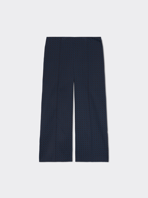 Jacquard cropped trousers