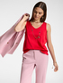 Top V neck in viscosa stretch image number 0