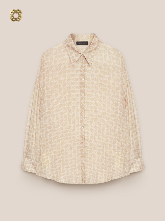 Monogram-print shirt