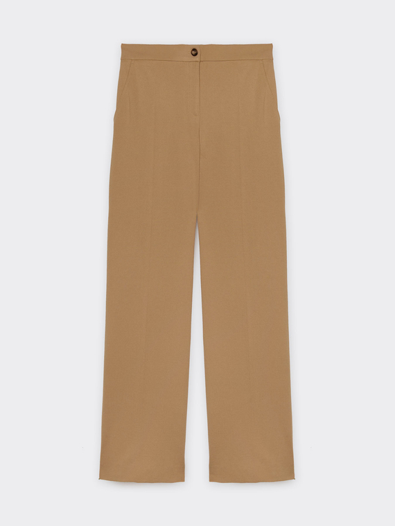 Men's cut Milano knit fabric trousers