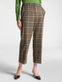 Pantaloni cropped in tessuto checks image number 2