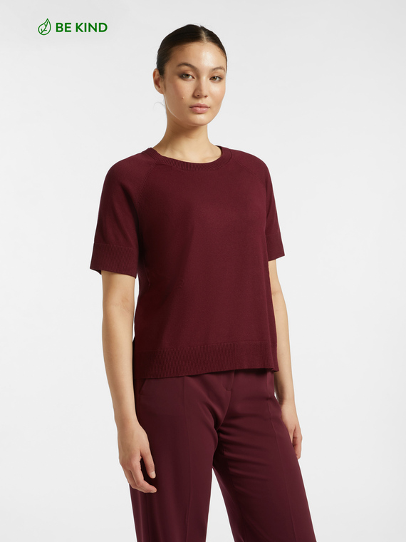 Short-sleeved shirt in LENZING™ ECOVERO™ viscose