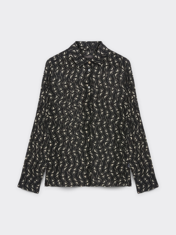 Shirt with optical print