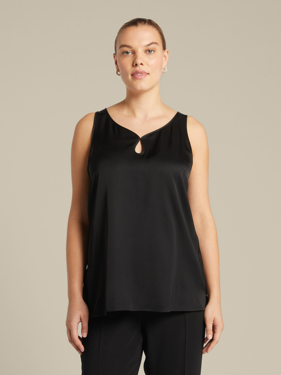 Top with drop neckline