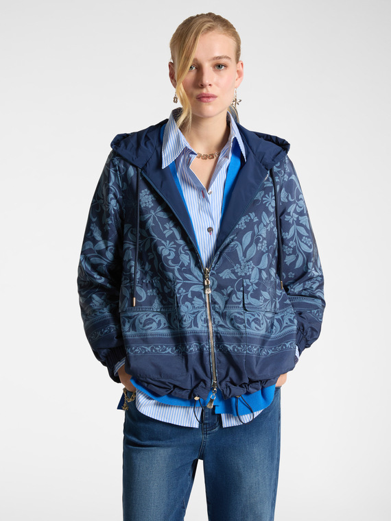Wind jacket reversibile