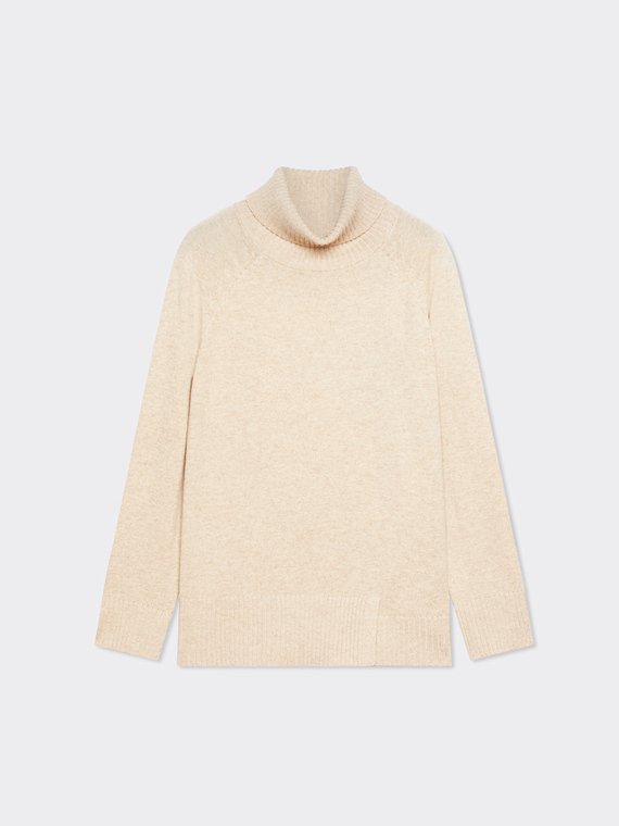 Pure wool turtleneck sweater