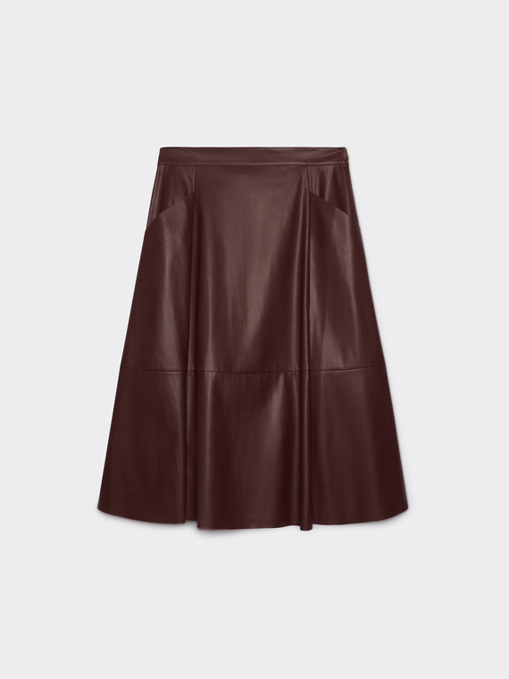 Flared skirt with cuts