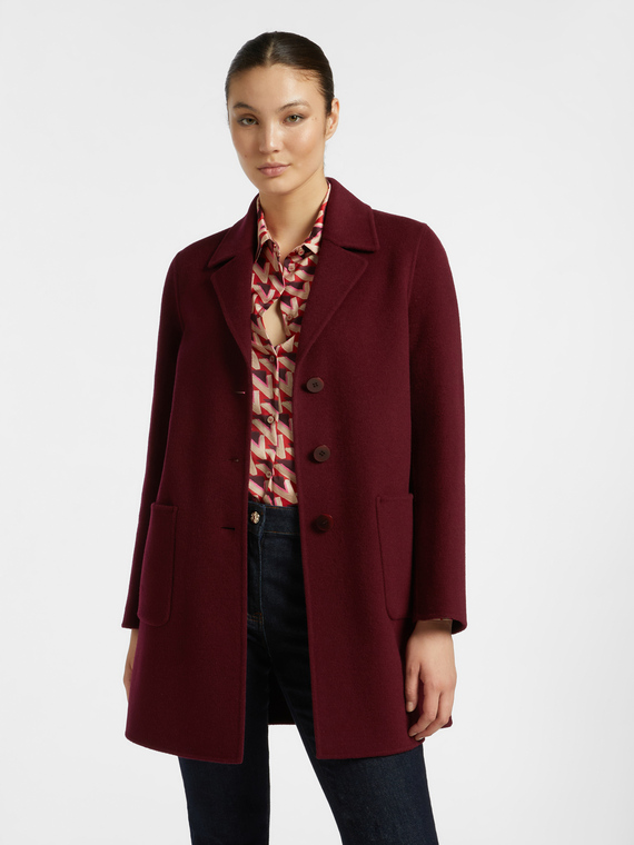 Tailored coat in double fabric