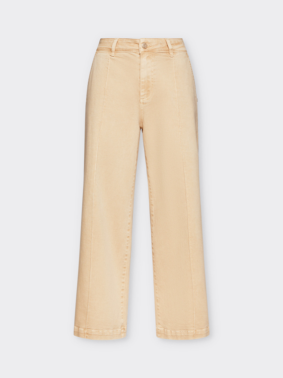 Pantaloni wide leg cropped