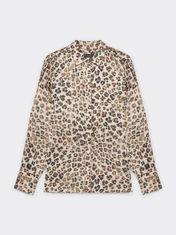 Chemise à motif animalier