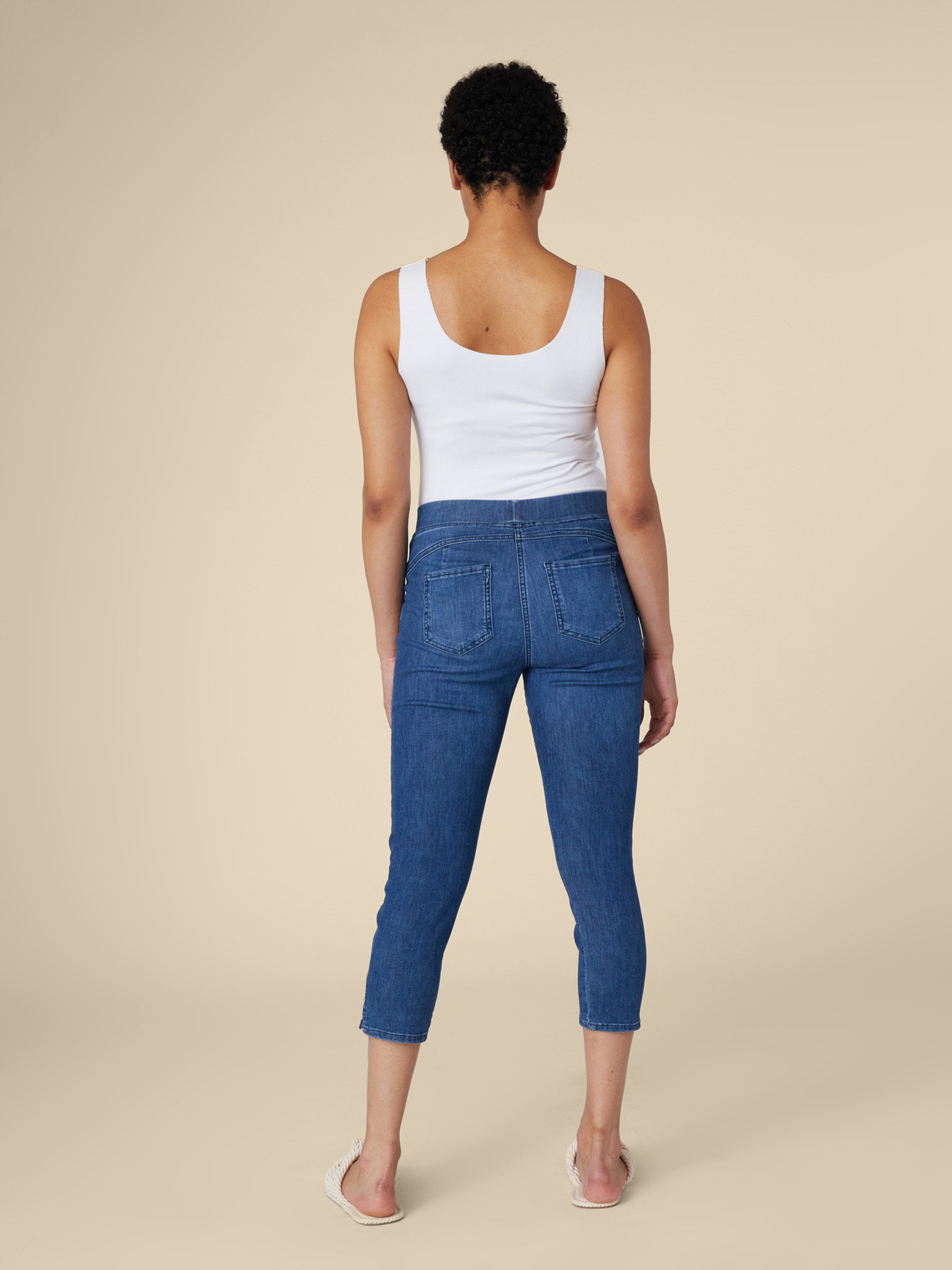 denim capri jeggings