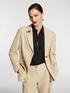 Blazer lungo elegante in stuoia stretch image number 0