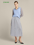 Printed pleated skirt image number 0