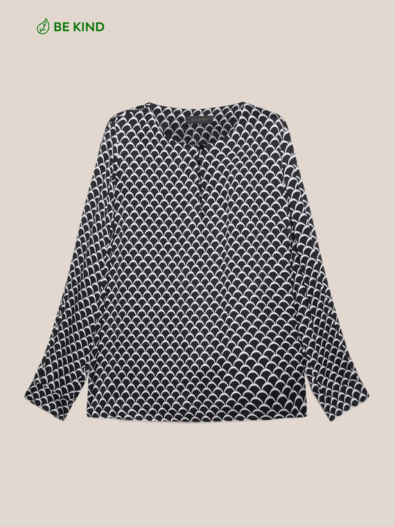 Blusa stampata in viscosa ECOVERO™