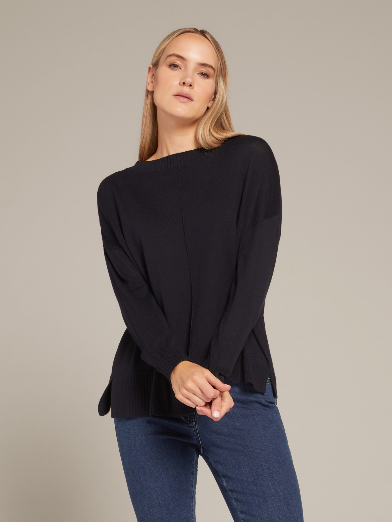 Silk cotton and cashmere sweater