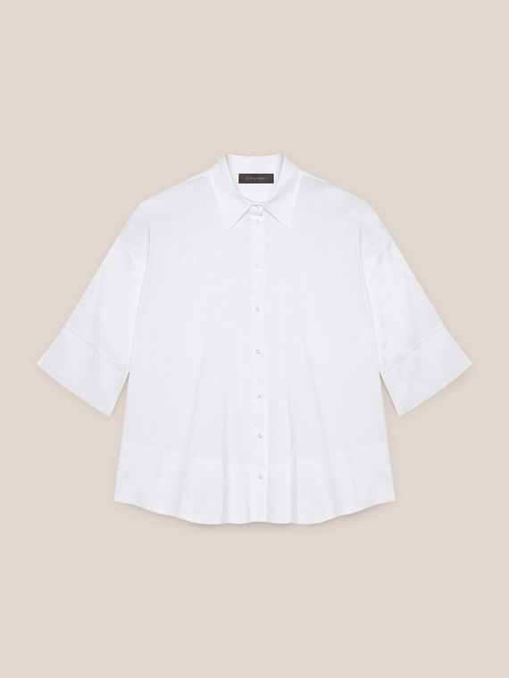 Boxy poplin shirt