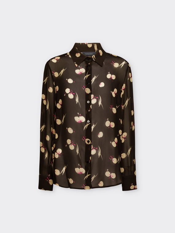 Camicia stampata in georgette