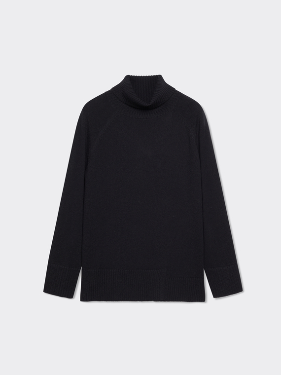 Pure wool turtleneck sweater