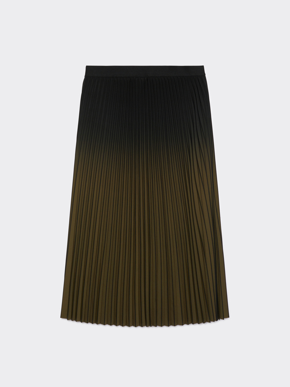 Pleated midi skirt