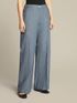 Pantaloni ampi in chambray image number 2