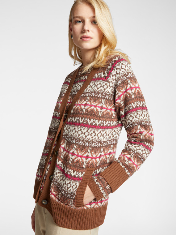 Cardigan jacquard