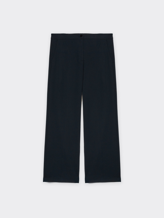 Men's cut Milano knit fabric trousers