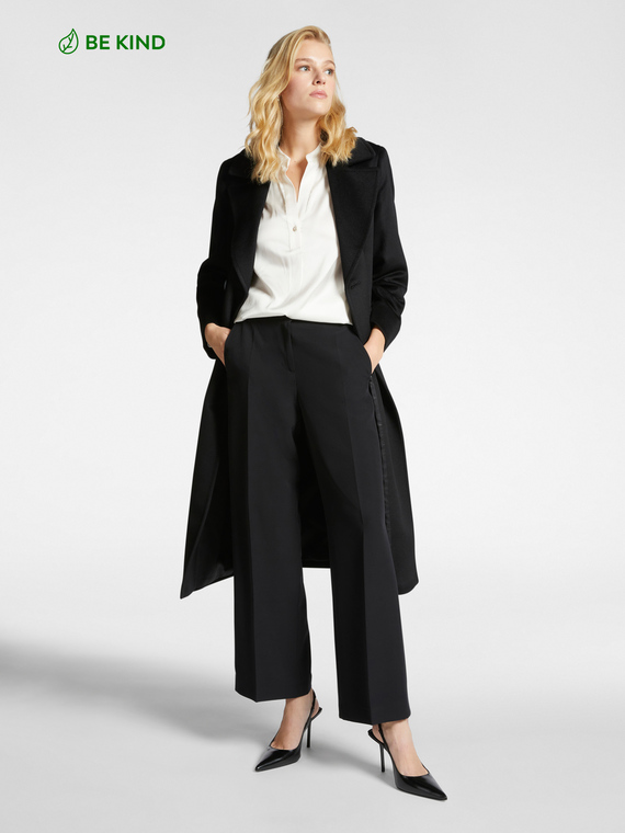 Cady trousers with side trims