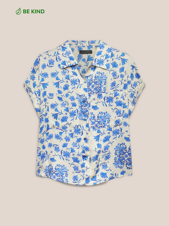 Printed Ecovero ™ viscose shirt