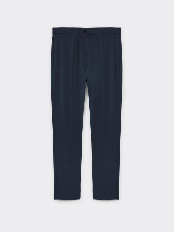 Slim fit trousers in Milano stitch