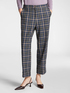 Pantaloni cropped in tessuto checks image number 2