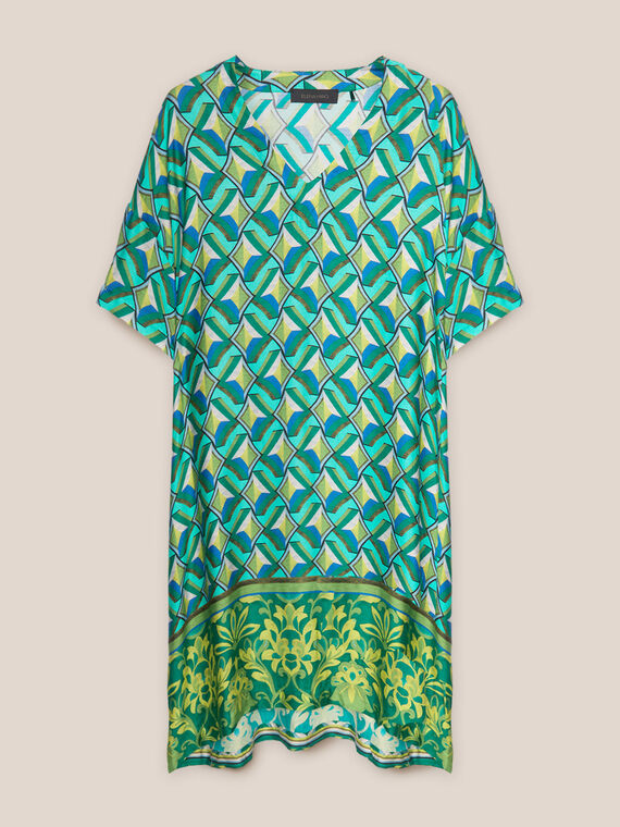 Printed kaftan dress