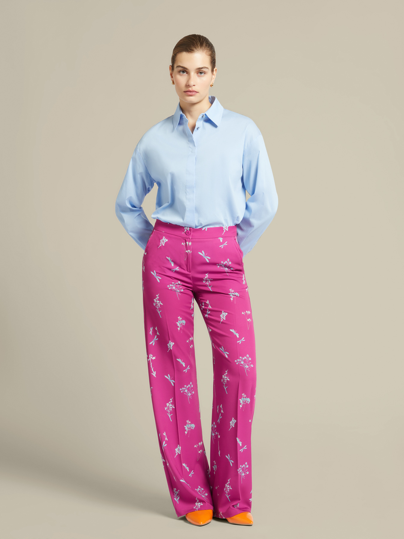 Printed trousers
