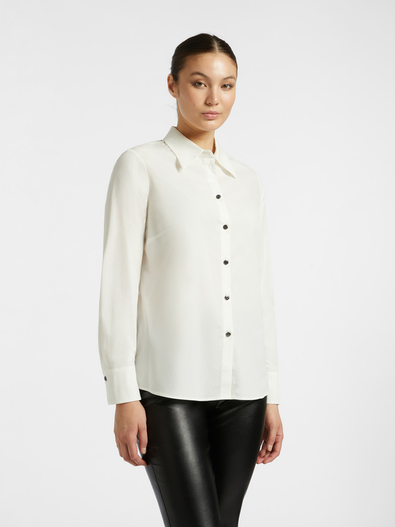 Stretch poplin shirt