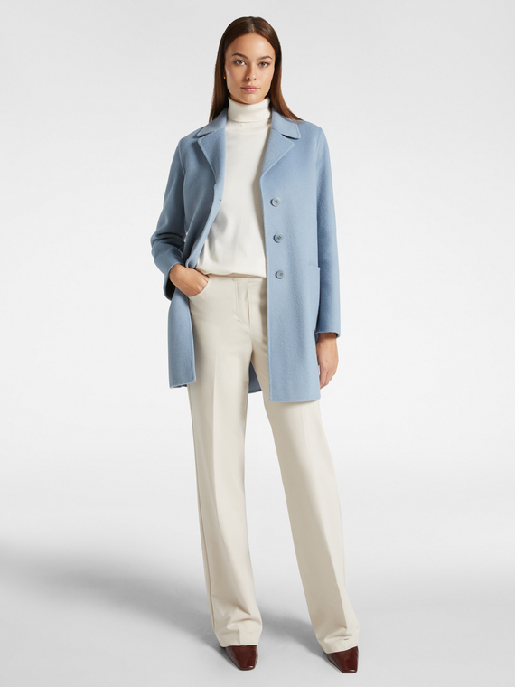 Pull-on trousers in Milano stitch