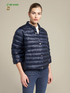 Short quilted recycled nylon down jacket image number 0