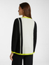 Maglia colour block in pura lana image number 1