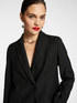 Blazer lungo elegante in stuoia stretch image number 3