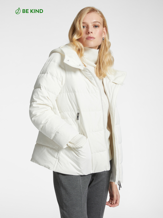 Matte nylon down jacket