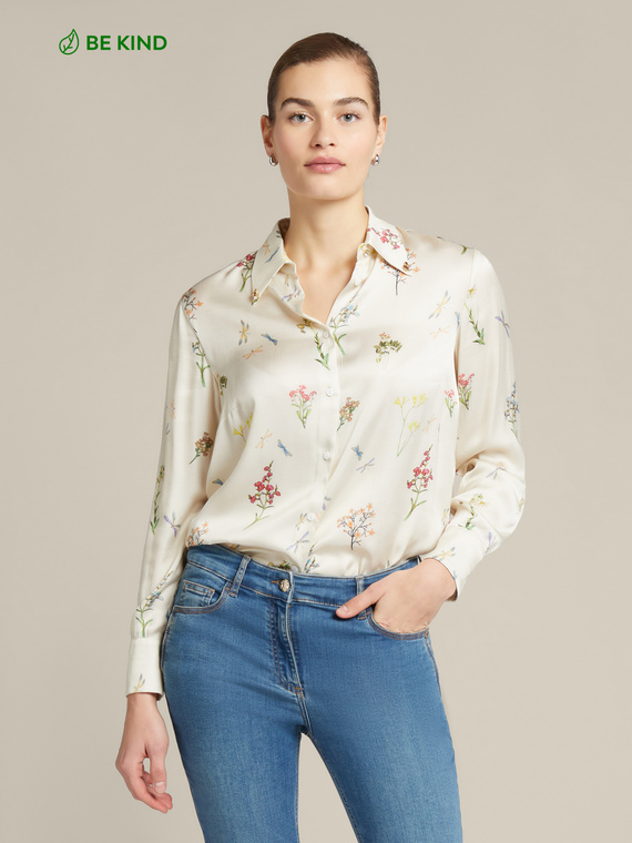 Chemise à fleurs en viscose ECOVERO™