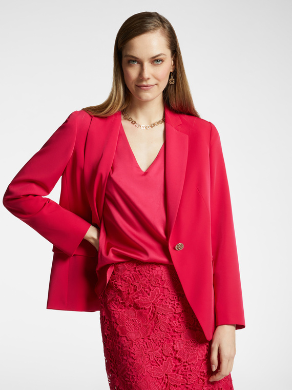 Blazer in cady stretch