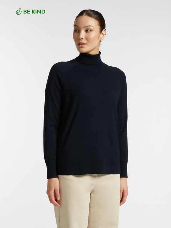 LENZING™ ECOVERO™ viscose turtleneck sweater