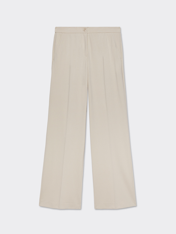 Men's cut Milano knit fabric trousers