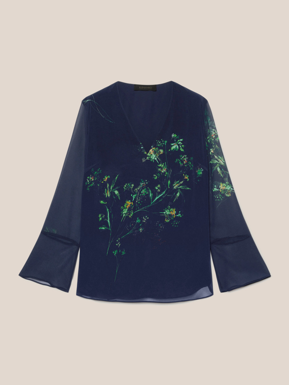 Blusa elegante floreale