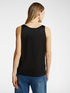 Top V neck in viscosa stretch image number 1