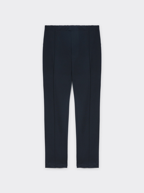 Slim fit trousers in Milano stitch