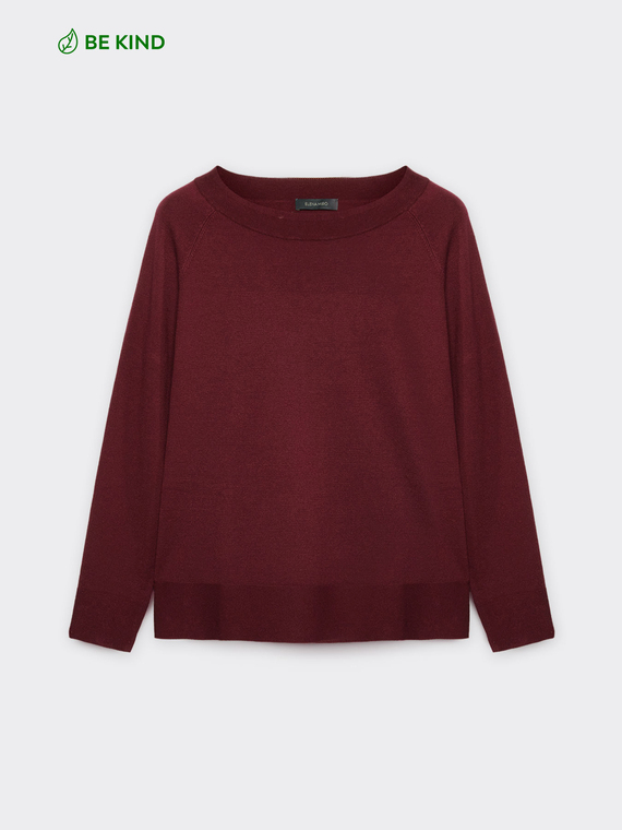 Basic sweater in LENZING™ ECOVERO™ viscose