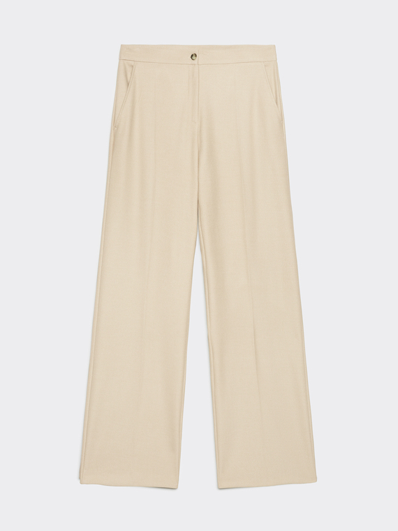 Men's cut stretch fabric trousers