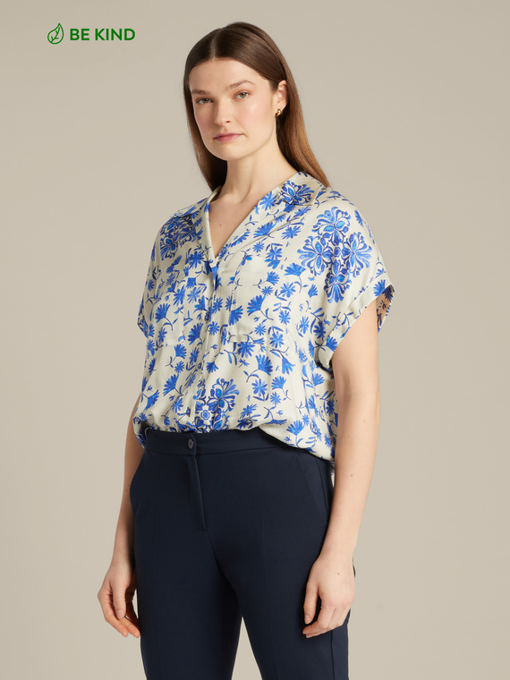 Printed Ecovero ™ viscose shirt