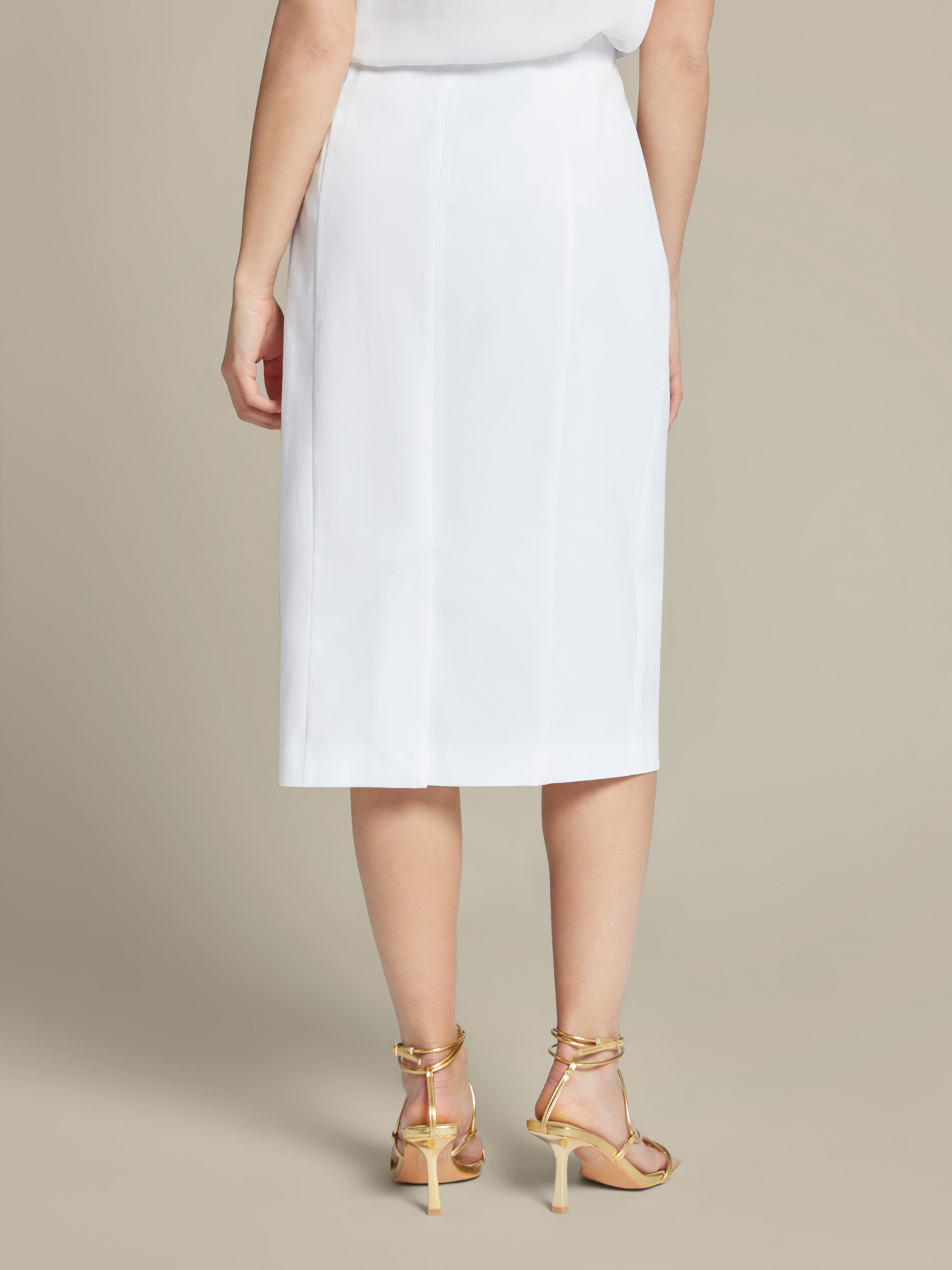 Jupe droite coton shop